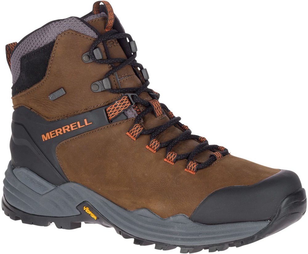 Botas Homem - Merrell Phaserbound 2 Tall Waterproof - Marrom - KAJ304617
